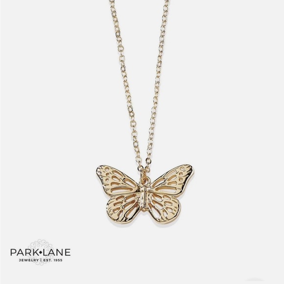 Park Lane Jewelry - Park Lane Lyric Gold Butterfly Necklace